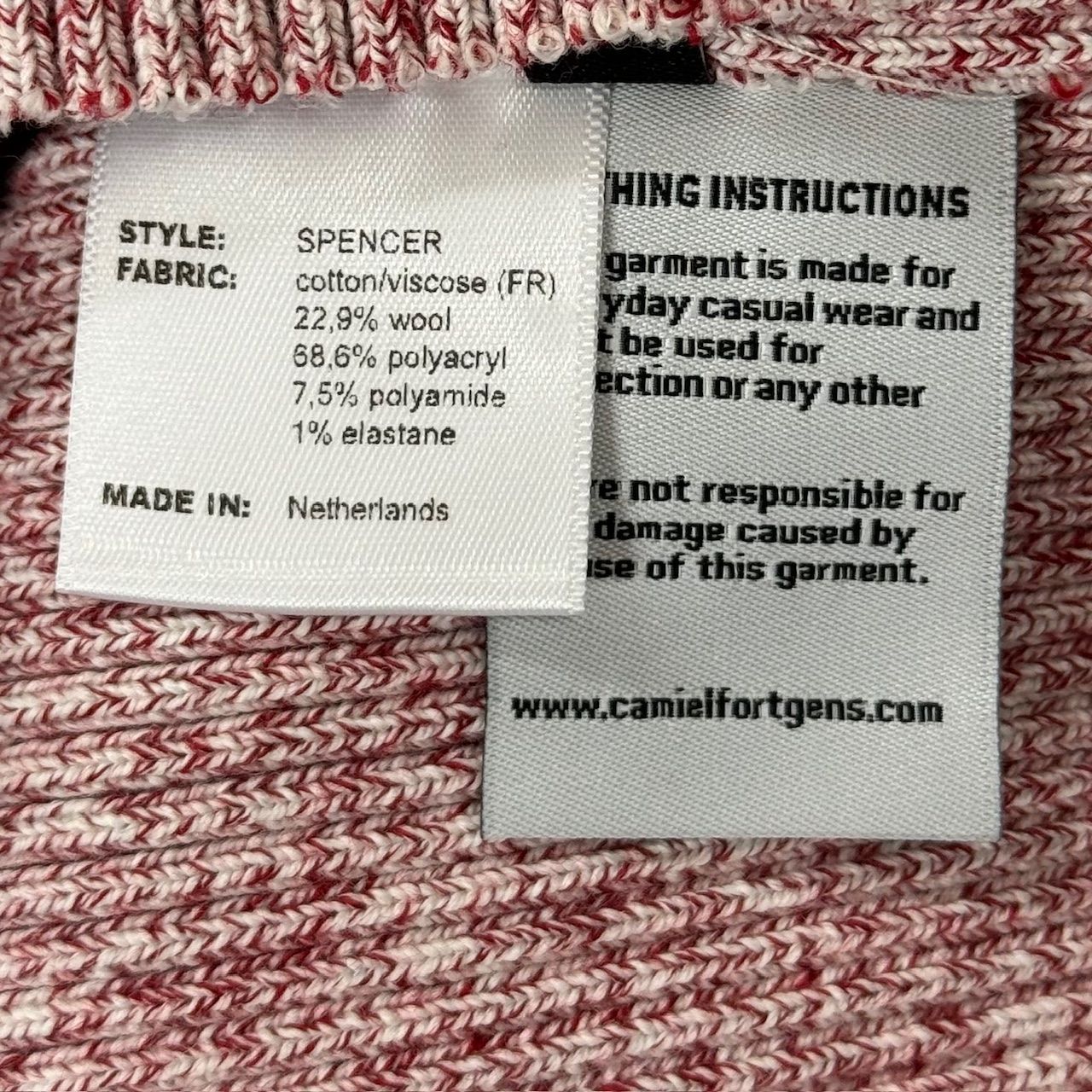 新品 CAMIEL FORTGENS RIB SPENCER JERSEY VEST リブ スペンサー