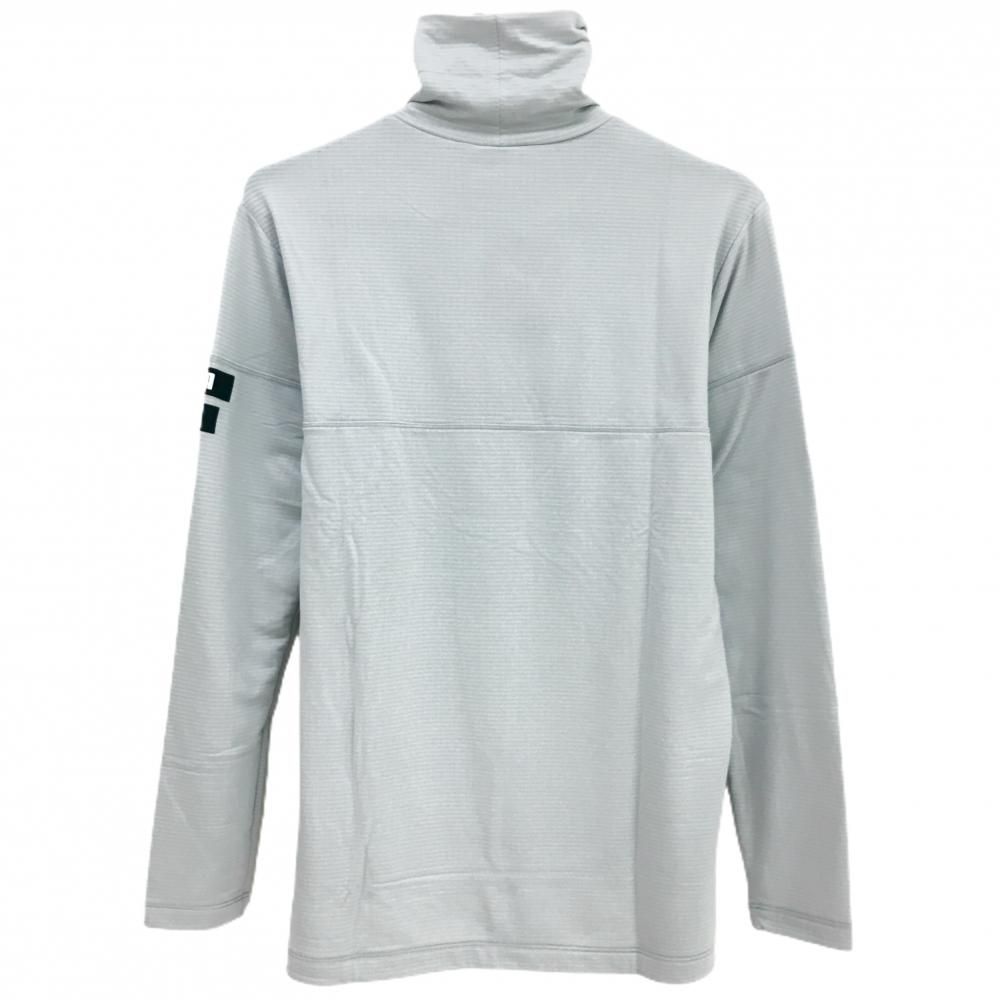 PUMA - 【新品】プーマ 長袖タートルネックシャツ ライトグレー 細ボーダー DRYCELL 裏凹凸起毛  メンズ M ゴルフウェア PUMA 新品】プーマ 長袖タートルネックシャツ ライトグレー 細