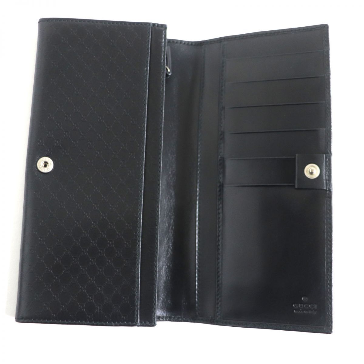 極美品 箱付き GUCCI グッチ 長財布 二つ折り 金具 ブラック 【公式通販】