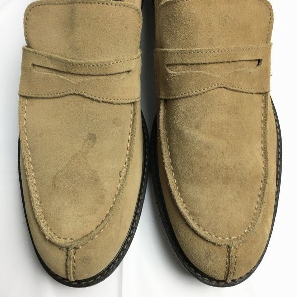 即納！PSE認定済み試着交換OK！Hawkins　ホーキンス　コインローファー　スリッポンシューズ　ベージュ　27.5　管NO.ZE-70 入園式 靴