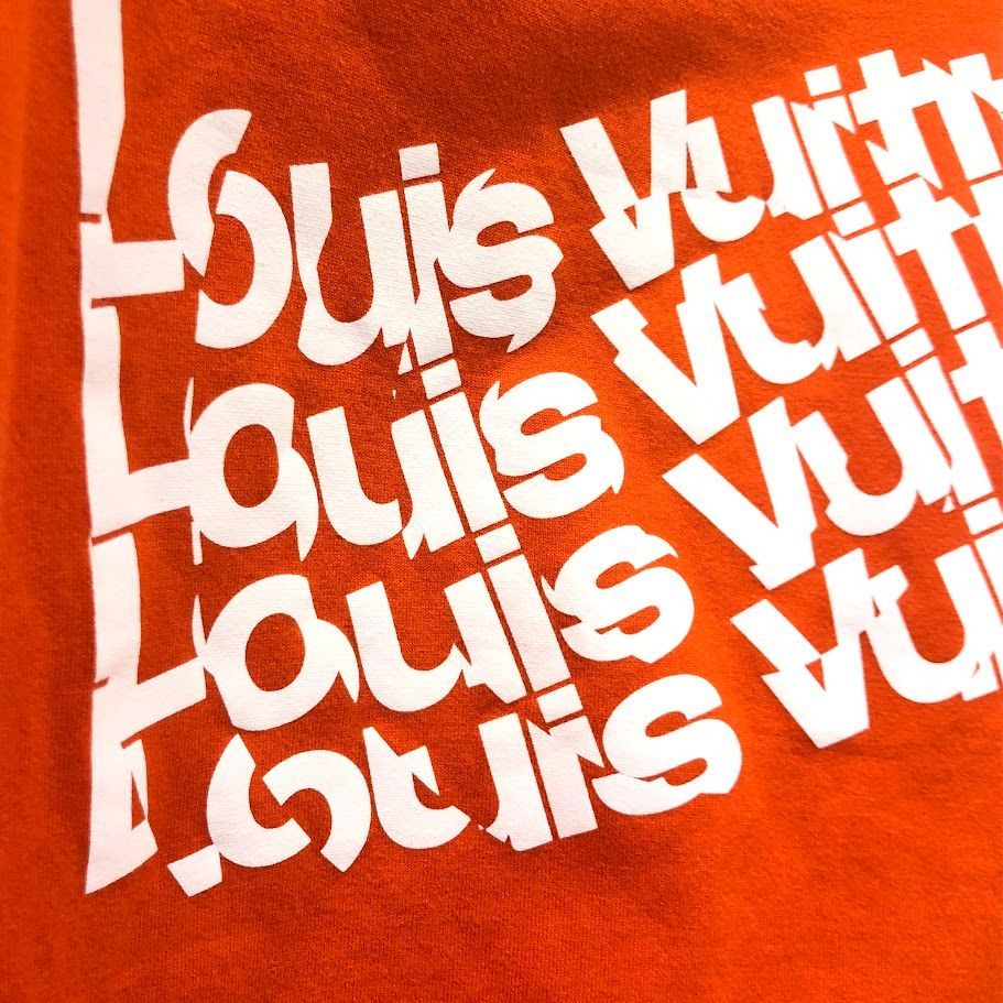 Louis Vuitton ロゴTシャツ ホワイト・オレンジ