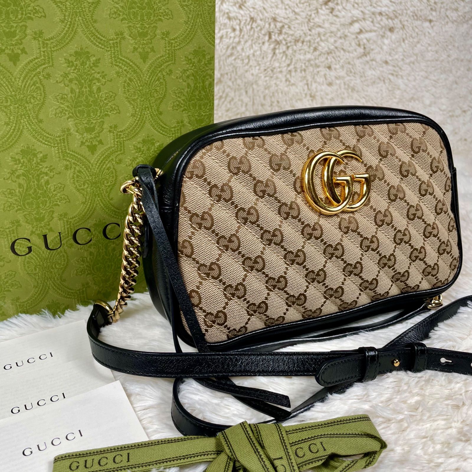 美品】GUCCI グッチGGパターン ショルダーバッグ