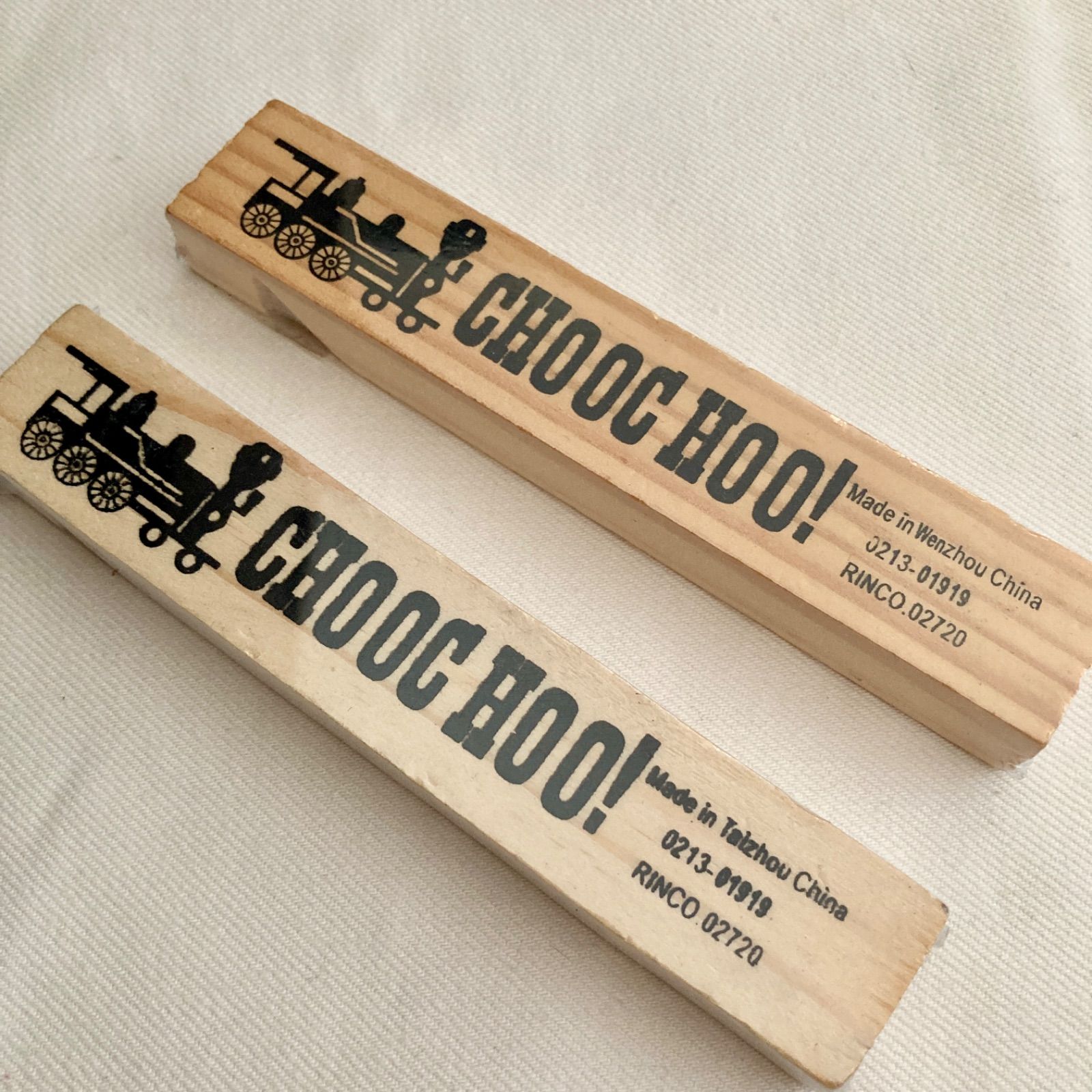 WOODEN TRAIN WHISTLE】木製 トレイン ホイッスル 汽笛 2個セット