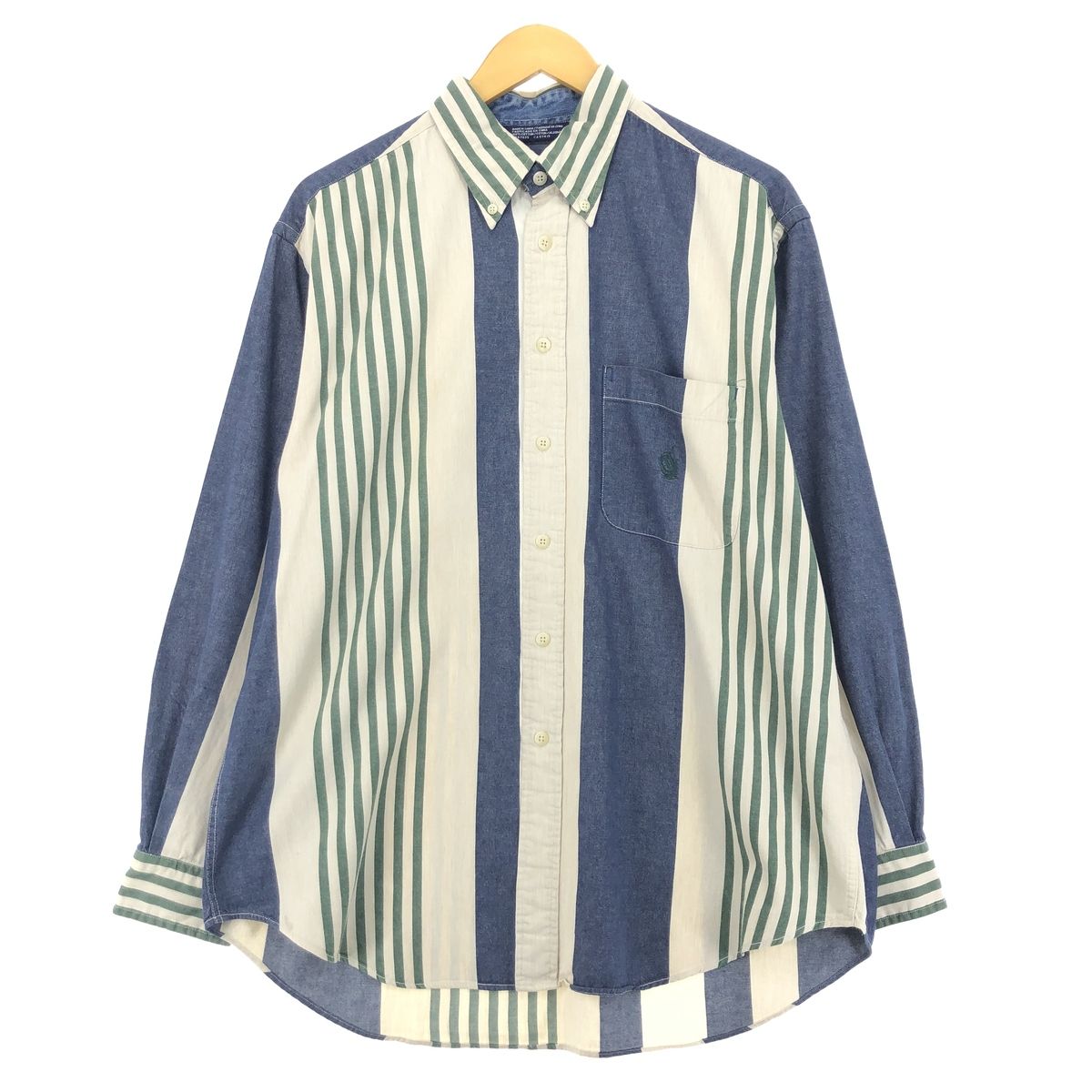古着 90年代 ノーティカ NAUTICA 長袖 ボタンダウンストライプシャツ メンズXL ヴィンテージ /eaa451711 【中古】/eaa451711