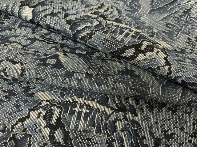 平和屋着物○本場大島紬 一元絣 舞花文 正絹 逸品 未使用 AAAV7554zg