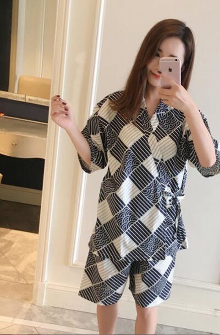 部屋着 和式 前開き お祭り 夏 上下セット ルームウェア ナイトウエア 和服 和装 着物 大きいサイズ 女性 男の子 甚平 子リンクxiaokb336