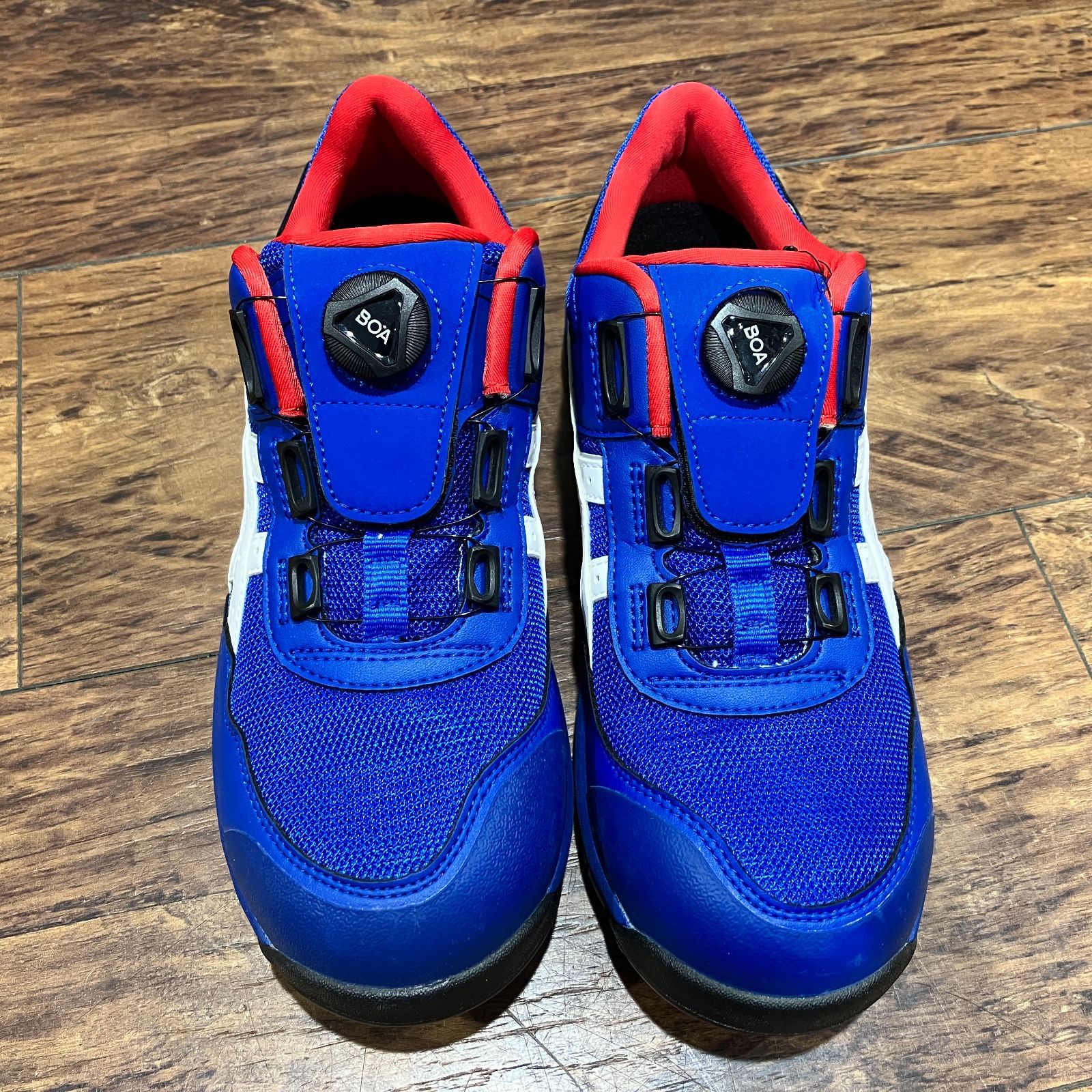 ASICS BOA安全靴 ブルー/レッド アシックス 安全靴 BOA 新品 箱ナシ