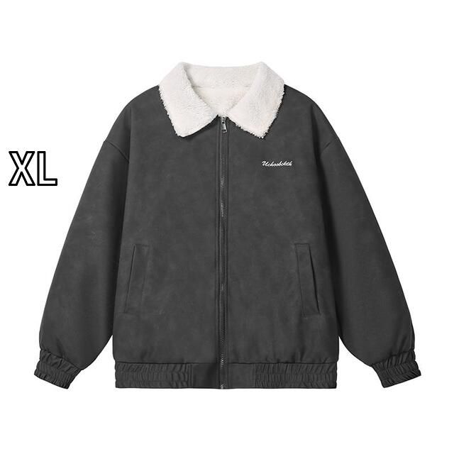 [XL]秋冬 コーデ メンズ  服 シンプル ファッション オシャレ 大人 かっこいい 大きいサイズ ストリート 紳士服 アメリカン レトロ ブラウン コットン ジャケット アウター ユニセックス 男女