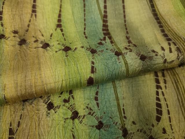 平和屋本店□極上 菅原工房 菅原結作 漢方染紬 間道 やまと誂製 逸品