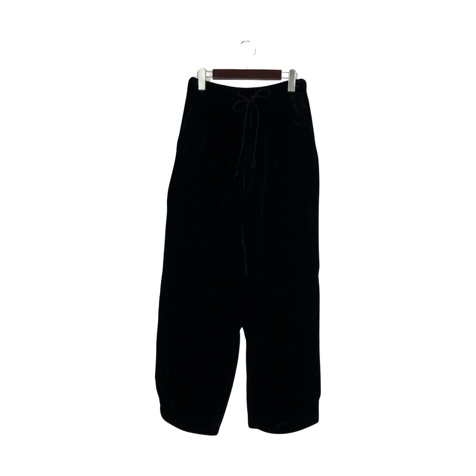 WIRROW VELVET DRAWSTRING PANTS サイズ1 ブラック WIRROW velvet drawstring pants & skirt – 吉祥寺 Promenade