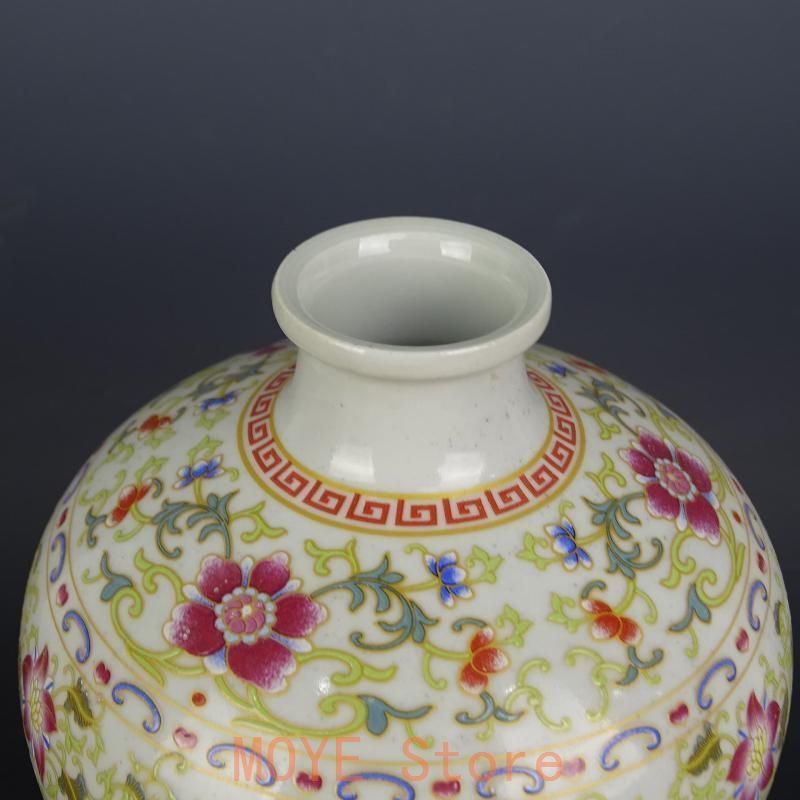 清康熙青釉粉彩タンカ紋梅瓶 景徳鎮 陶磁器 装飾品 現代工芸品 美術品 置物 清康熙青釉粉彩タンカ紋梅瓶 景徳鎮 陶磁器 装飾品 現代工芸品
