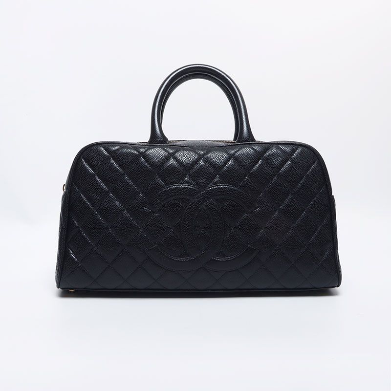 CHANEL シャネル ハンドバッグ 8番台 キャビアスキン ココマーク CHANEL シャネル ハンドバッグ 8番台 キャビアスキン ココマーク