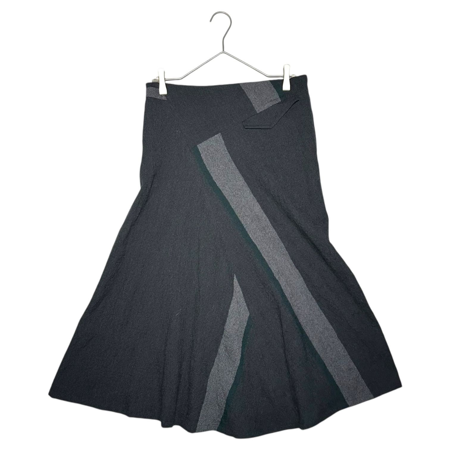 Y's(ワイズ) Asymmetrical flare wool long skirt アシンメトリー