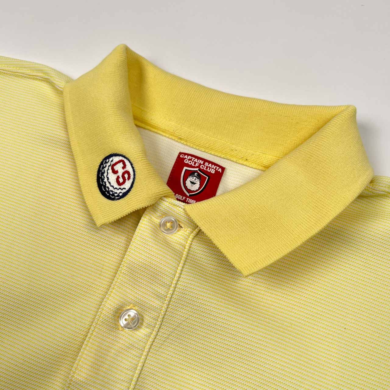 キャプテンサンタゴルフポロシャツ(総柄黄色) CAPTAIN SANTA キャプテンサンタ GOLF CLUB 半袖 ポロシャツ