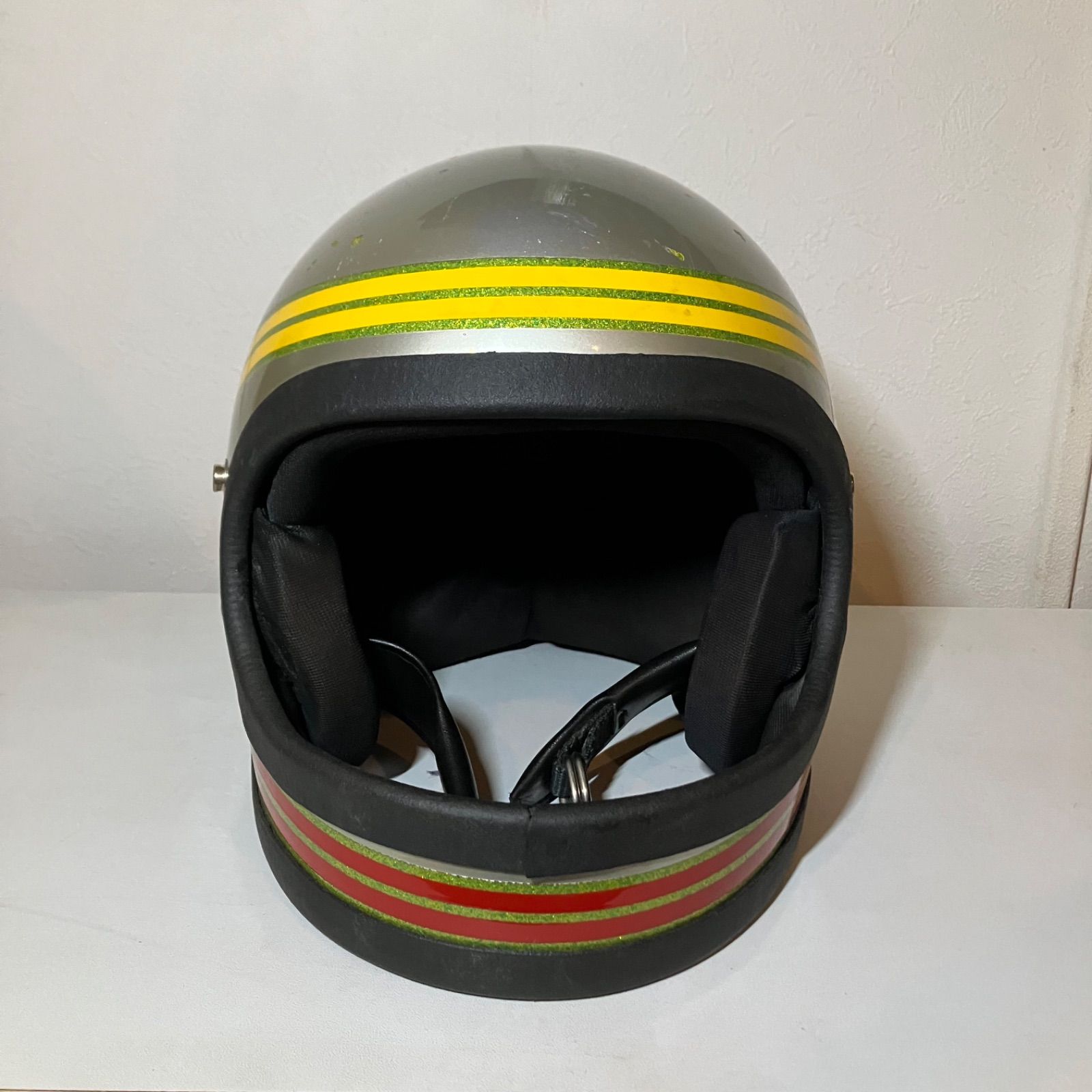 ビンテージ ヘルメット　昭和　当時物　60s 70s ハーレー SAFETECH☆Lサイズ 70年代 ビンテージヘルメット 旧車 ハーレー