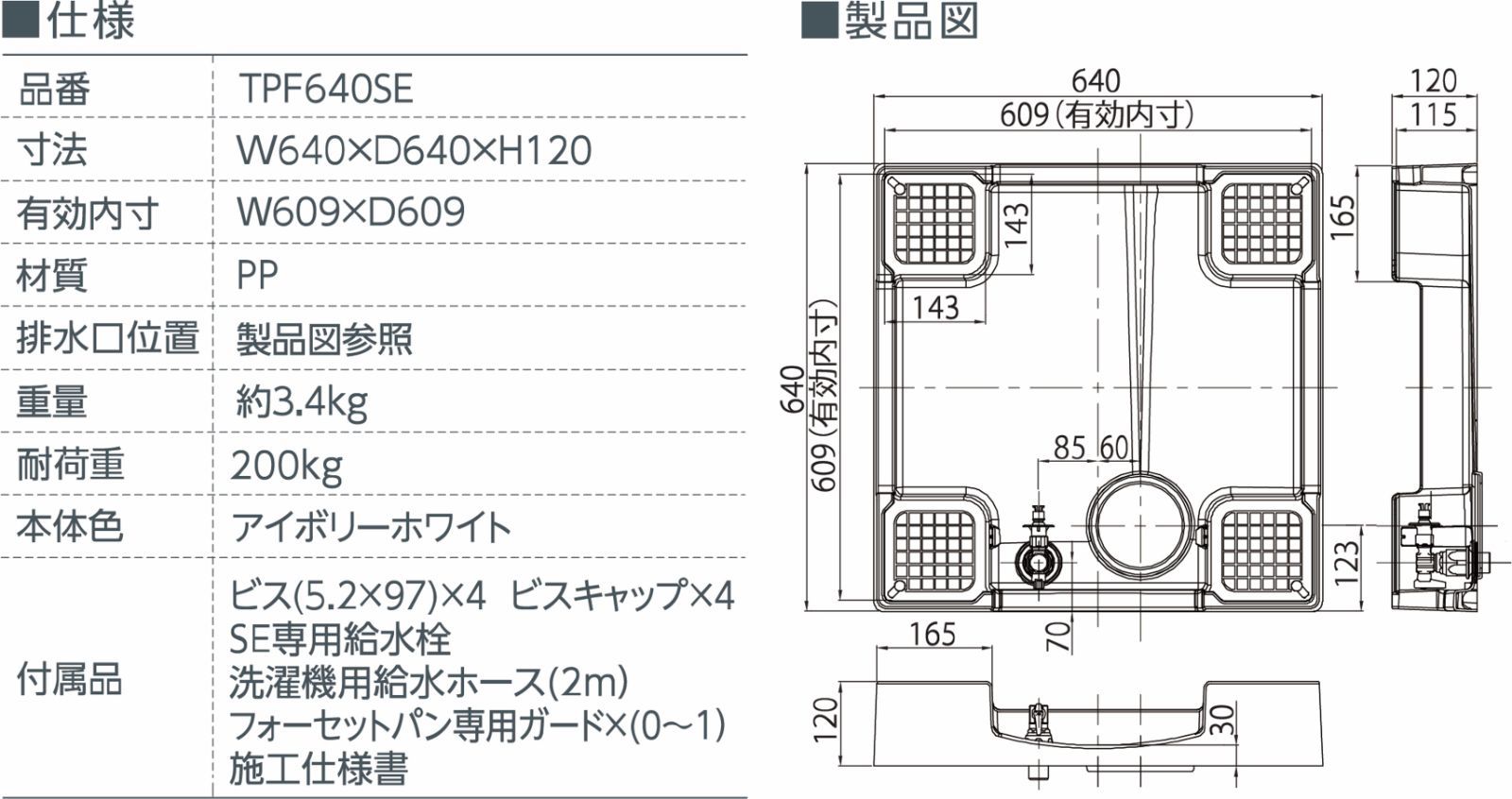 フォーセットパン TPF640SE ガードなし
