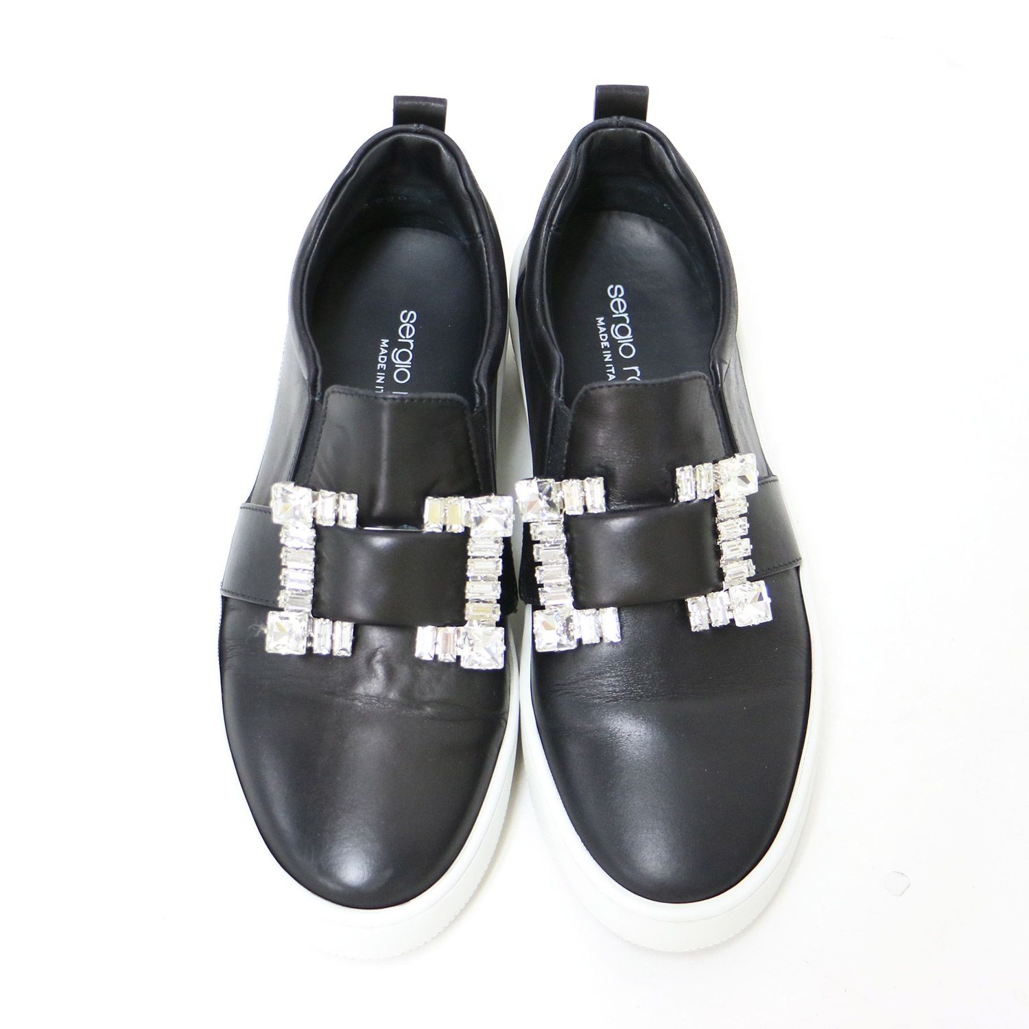 スニーカー レディース 黒 Sergio Rossi セルジオロッシ ビジュー Sergio Rossi(セルジオ ロッシ)｜sr1 ビジュースニーカー/ブラック の