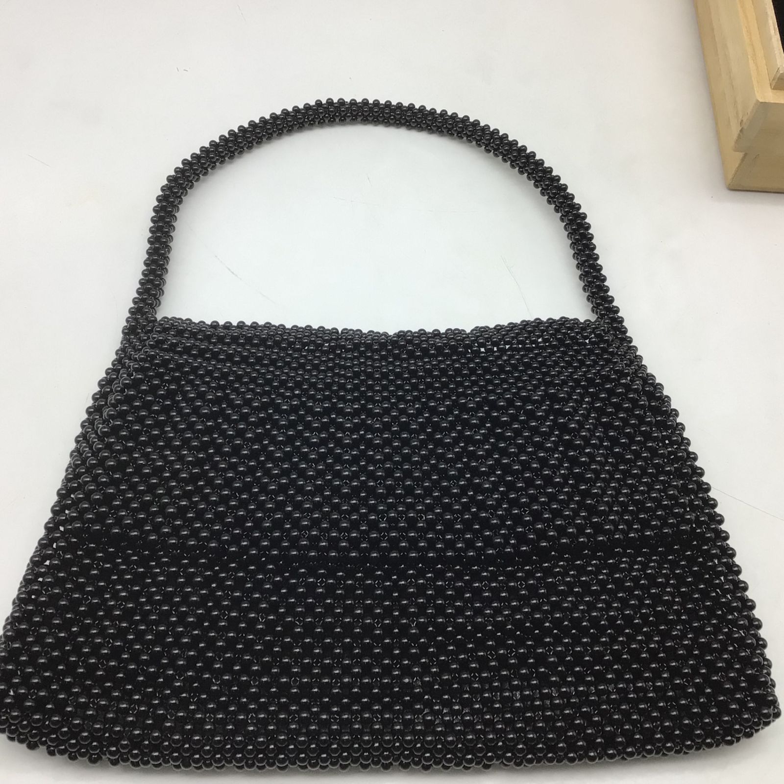 美品　黒珊瑚　黒サンゴ　ハンドバッグ　手作り工芸品　木箱入 XL031 Yahoo!オークション -「黒珊瑚 バッグ」の落札相場・落札価格