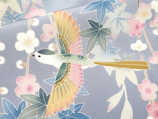 平和屋着物○十日町 名門 滝泰謹製 訪問着 絞り 桐唐草文 正絹 逸品