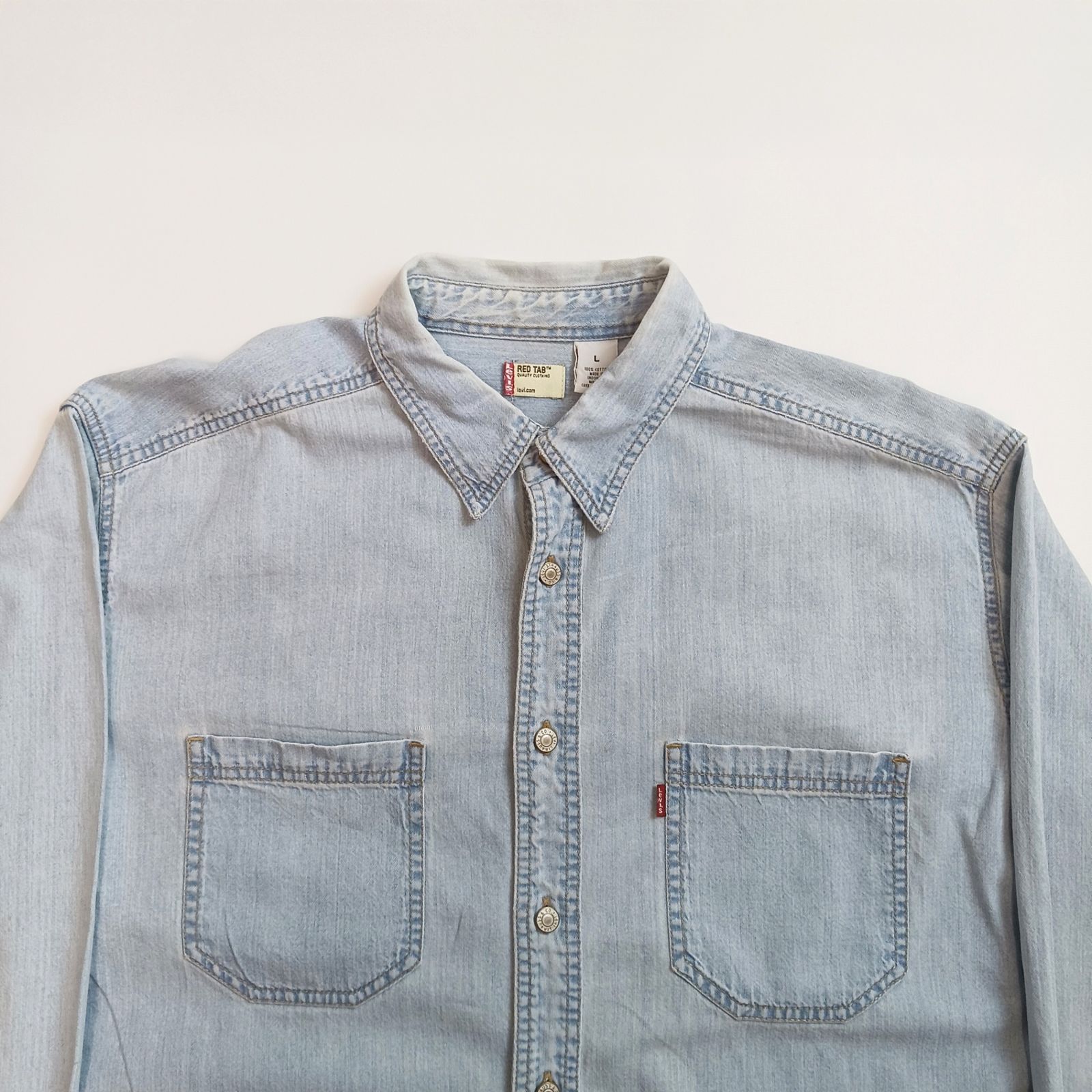 リーバイス　レッドタブ　長袖シャツ　メタルボタン Levi's - Levi's リーバイス レッドタブ 長袖 デニムシャツ