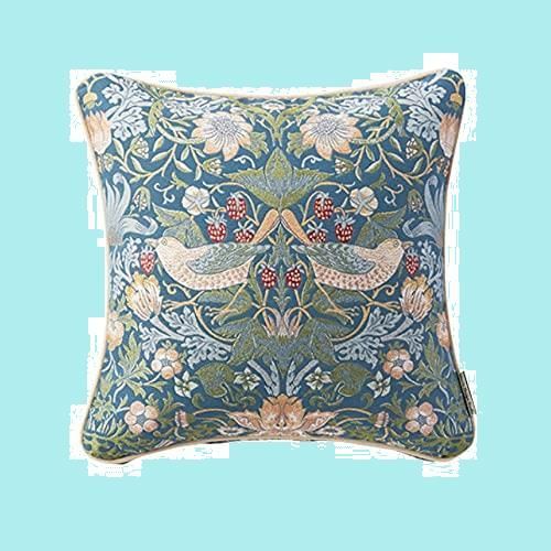 川島織物セルコン クッションカバー 45×45㎝ いちご泥棒 川島織物