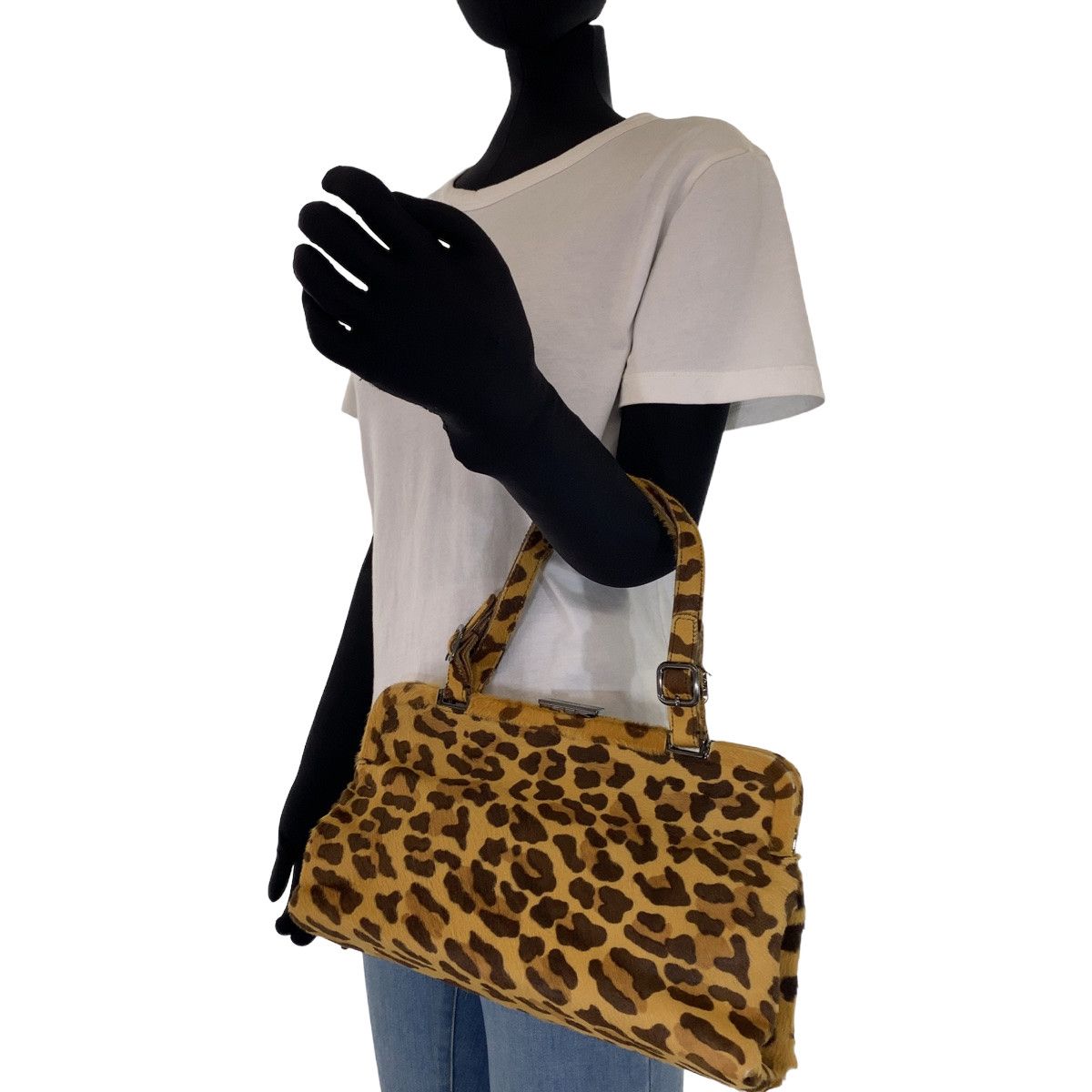 PRADA◇プラダ◇レオパード◇豹柄◇ハンドバッグ （レオパード