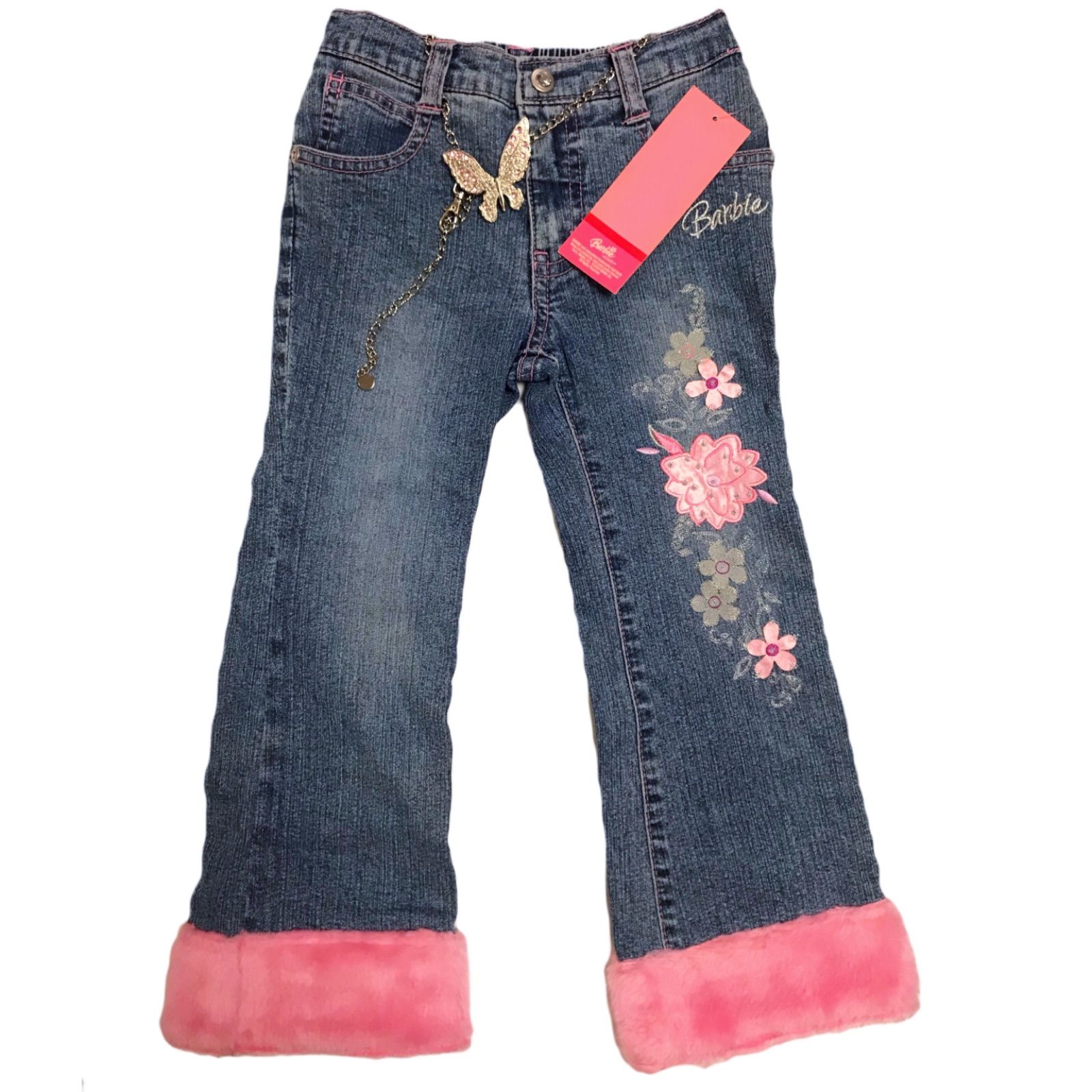 Barbie ガールズデニム （ファー付き）size4/4T - cecati92.edu.mx