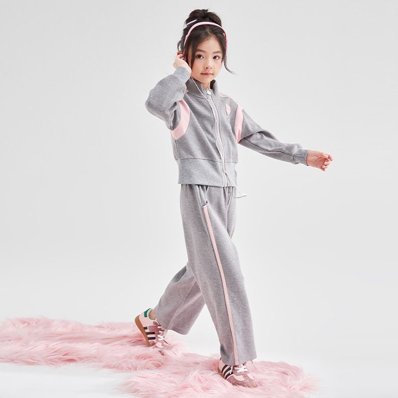 女の子 子供服 ジャージ 上下セット スウェット トレーナー セットアップ 女児 ガールズ キッズ ダンス スポーツウェア 2点セット 運動服 YgQx722