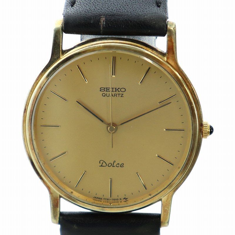 セイコー SEIKO ドルチェ Dolce 腕時計 ウォッチ クォーツ レザー  
