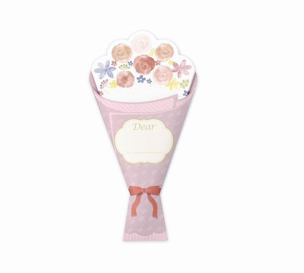 ひらく花束色紙 [色紙 寄せ書き 送別 贈り物 ギフト 思い出 お