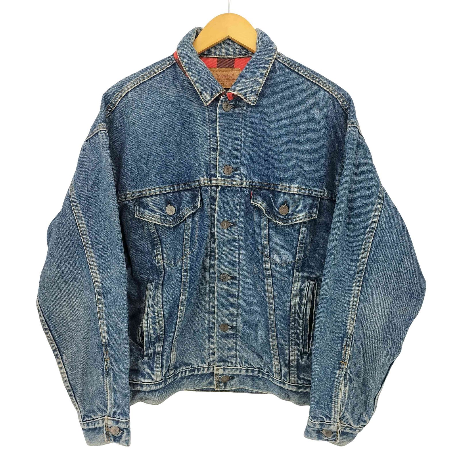 80s USA製 リーバイス 70417-0814 チェック Vtg 80s Levi's 70417 0814 Blue Denim Buffalo Plaid Flannel