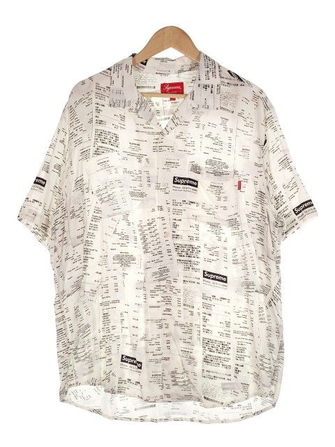 新品国内正規品　Supreme Rayon receipts shirt