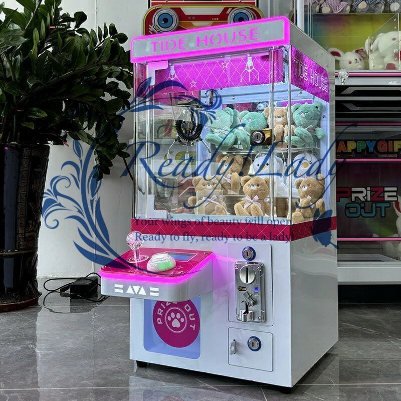 新型商用コイン式クレーンゲーム ミニぬいぐるみキャッチャー機 小型家庭用ぬいぐるみキャッチャー機 屋台や市場向け