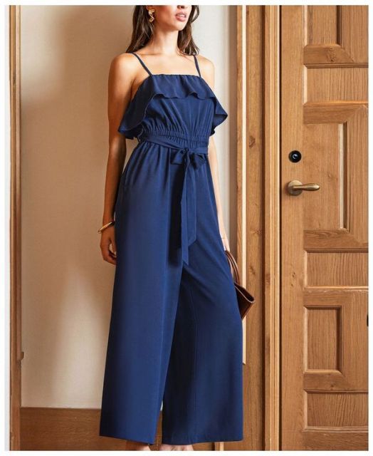 カップシー レディース ジャンプスーツ トップス Women s Sunday Glow Blue Jumpsuit Dark blue