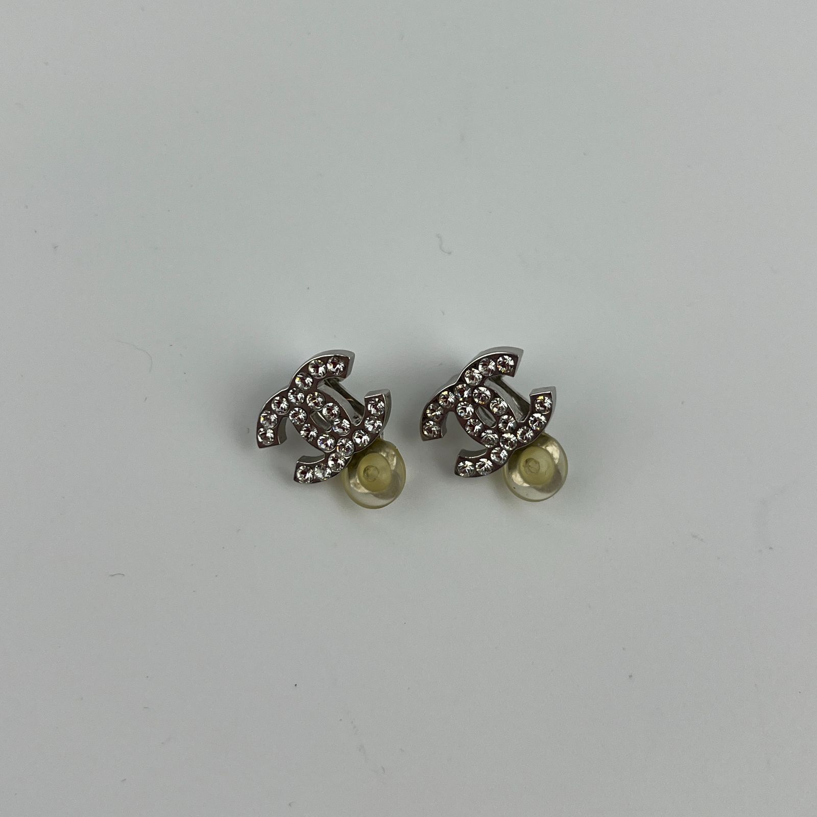 中古】CHANEL シャネル ココマーク アクセサリー イヤリング シルバー 