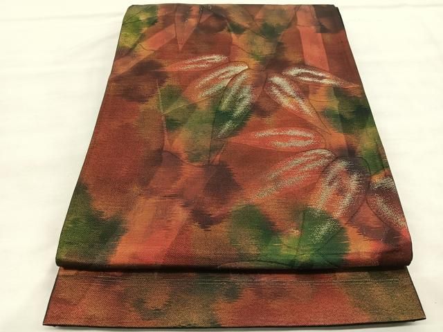 平和屋着物▽男性 真綿紬 単衣 老竹色 証紙付き 正絹 逸品 AABB2478jh