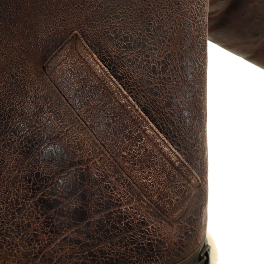 パームス B-3 ムートン フライトジャケット 3L ブラウン prms ビッグ