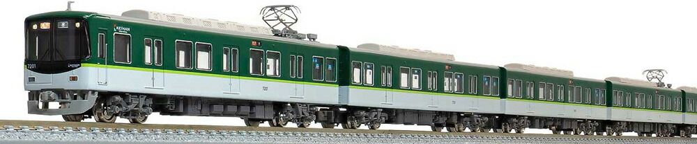 京阪7200系（7201編成）7両編成セット（動力付き） 【グリーン
