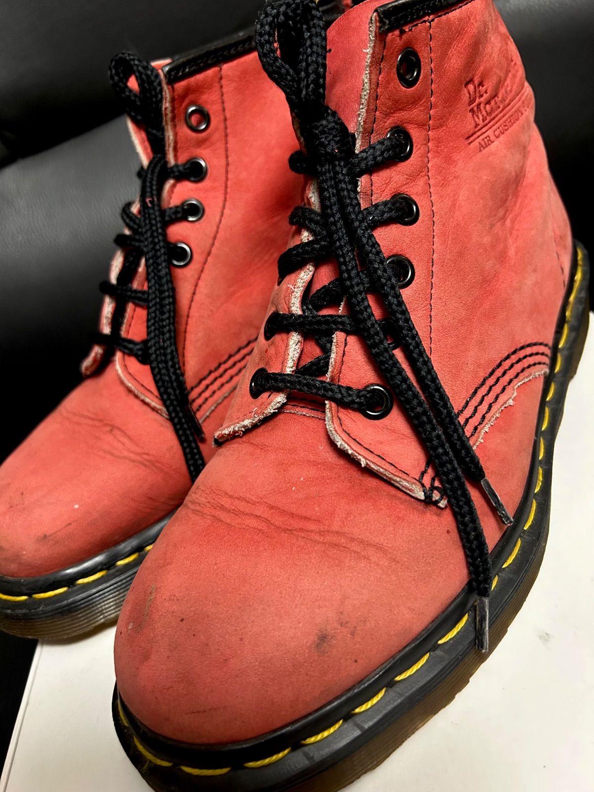 80年代リアルイングランド製Dr.Martens6EYELET カメリアレッド