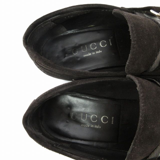 グッチ GUCCI ローファー スリッポン ホースビット スエード