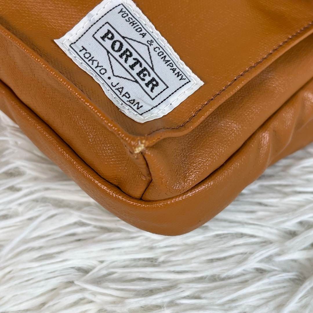 PORTER フリースタイル キャメル ボディバッグ PORTER フリースタイル