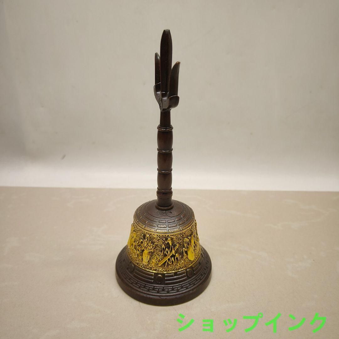 銅製八仙鈴 三清鈴 三叉法器 道家用品太極八卦鈴 鎮宅辟邪 開運