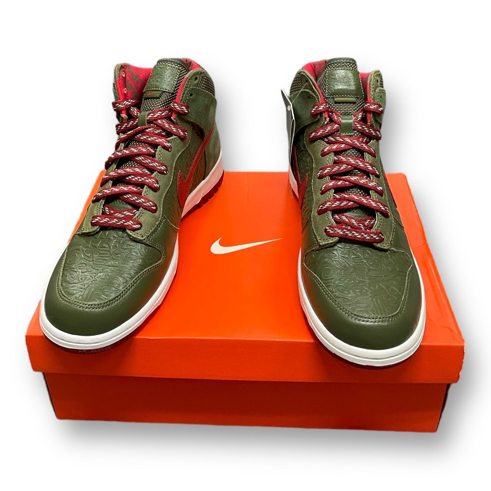 国内正規 未使用品 NIKE DUNK HIGH STUSSY NEW YORK ARMY OLIVE コラボ