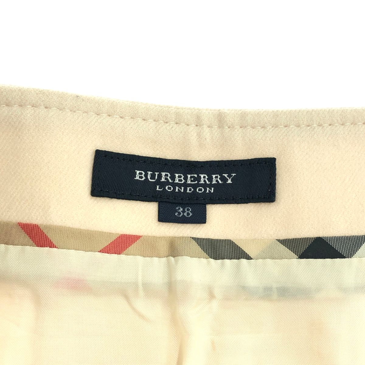 Burberryロンドン　38スカート BURBERRY LONDON バーバリーロンドン ウールプリーツスカート