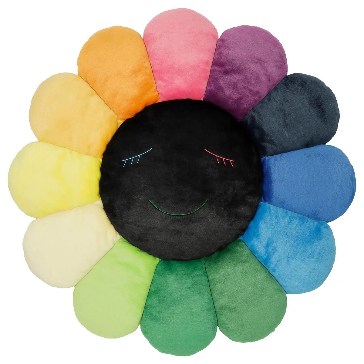 村上隆　フラワークッション　ブラック　60cm 花　クッション　正規品 限定色⭐︎村上隆 フラワークッション 60cm 30cm 2個セット