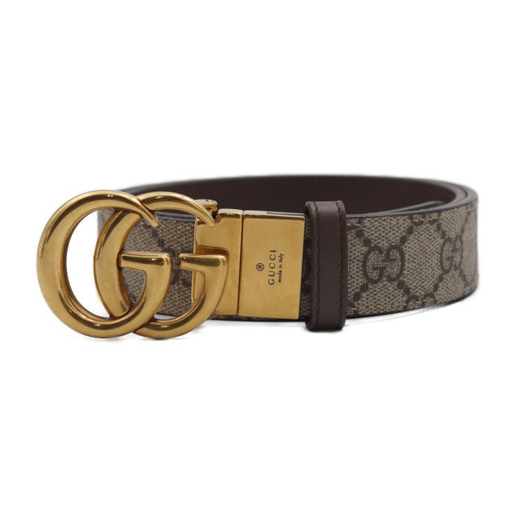 GUCCI グッチ ベルト 659417 GGスプリームキャンバス レザー ベージュ