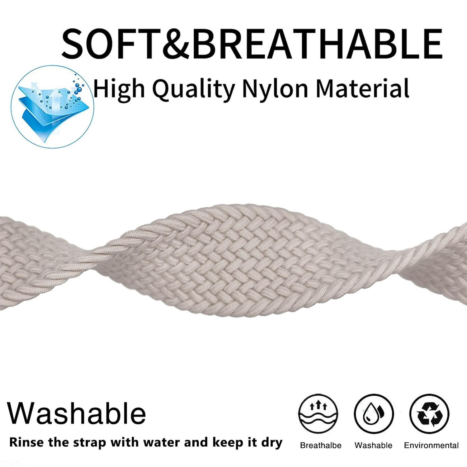 Abanen 頑丈なナイロン腕時計バンド Garmin Fenix 7X / Fenix 6X / Fenix 5X/Enduro 2用 クイックフィット 26mm 調節可能なナイロン製スポーツリストストラップ : Abanen 頑丈なナイロン製腕時計バンド Garmin Fenix 7X