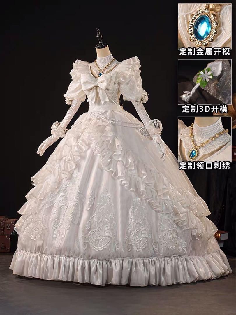 第五人格 血の女王 約束された日 花嫁マリー コスプレ衣装 ウィッグ 道具追加可