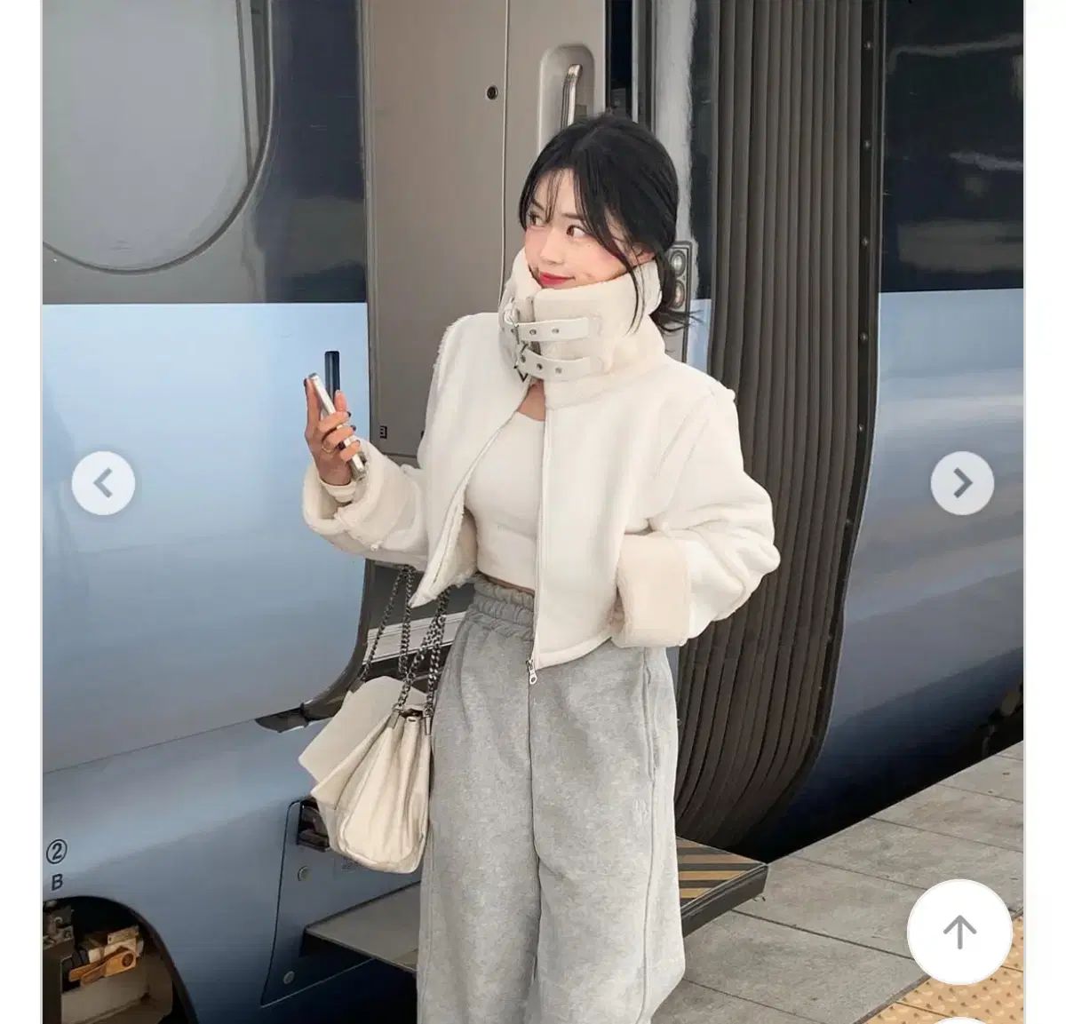 Dayroze ウェドン クロップド ムートン 129000