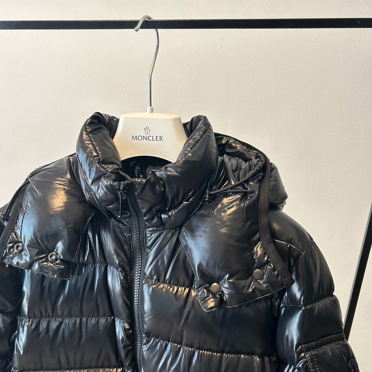 モンクレール　MONCLER　サイズ1　【MOKA】 Black Moka Long Down Jacket - Long Down Jackets for Women | Moncler US